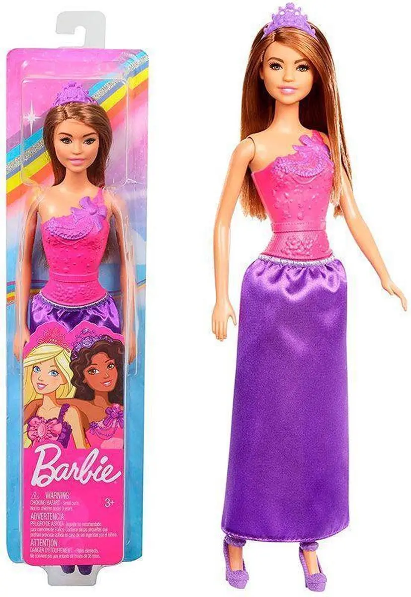 Barbie GGJ95 Prinsespop - 32cm - Bruin haar