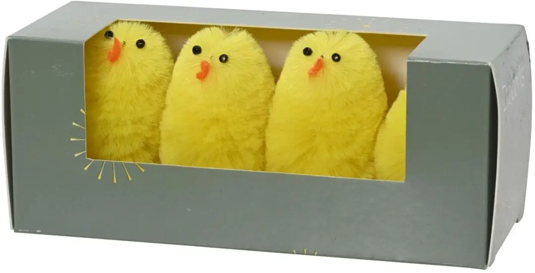 Decoris Mini Kuikentjes 8 Stuks - Geel