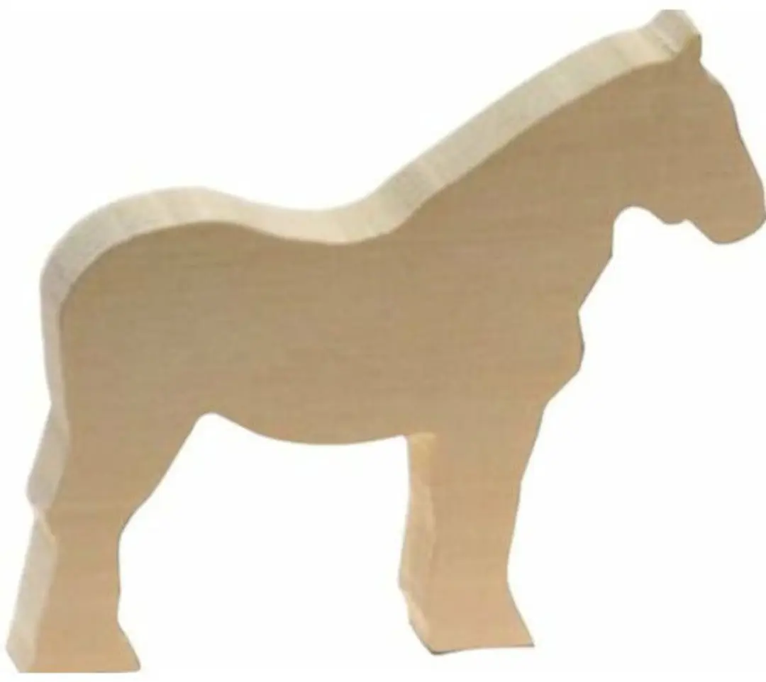 Kids At Work Knutseldier Olifant Junior 15cm Hout - Bruin