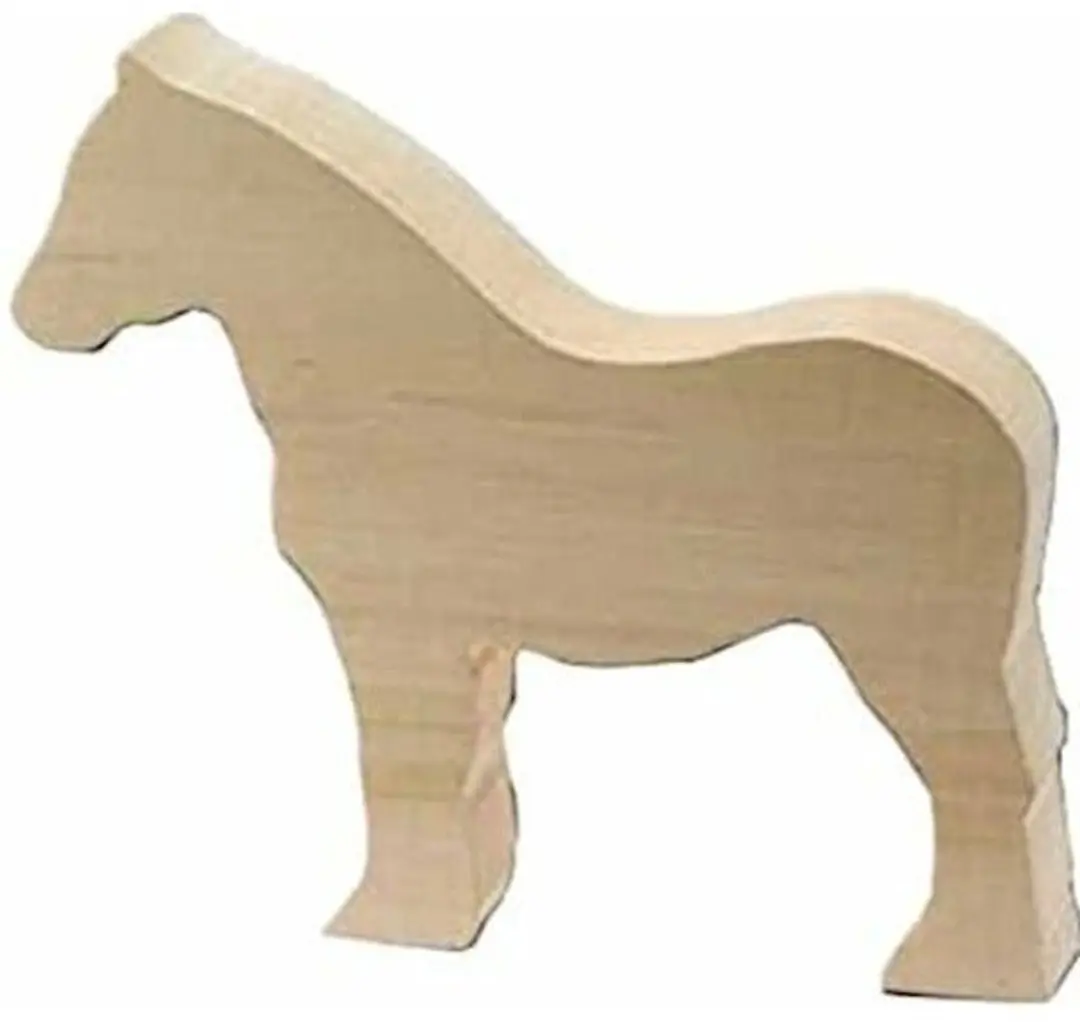 Kids At Work Knutseldier Olifant Junior 15cm Hout - Bruin