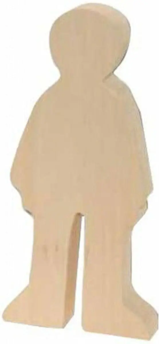 Kids At Work Knutseldier Olifant Junior 15cm Hout - Bruin