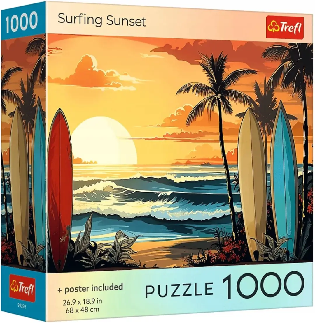 Trefl Puzzel Surfing Sunset 1000 Stuks