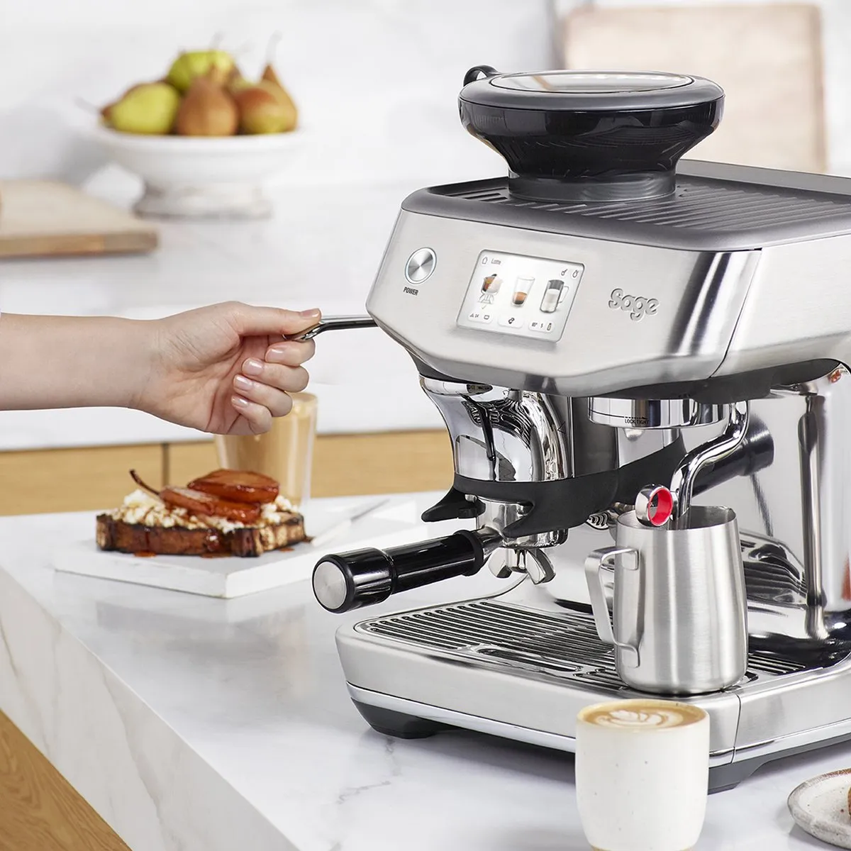 Sage The Barista Touch Impress SES881BSS4FEU1 Espressomachine - Brushed Stainless Steel