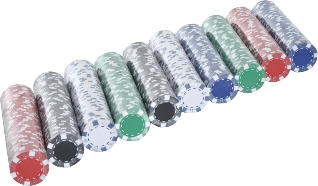 Homcom Pokerkoffer A70-014V01 - 300 Chips - Zilver