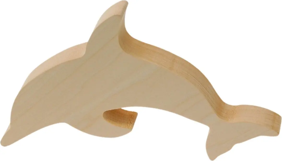 Kids at Work Knutseldier Dolfijn Junior 12cm Hout