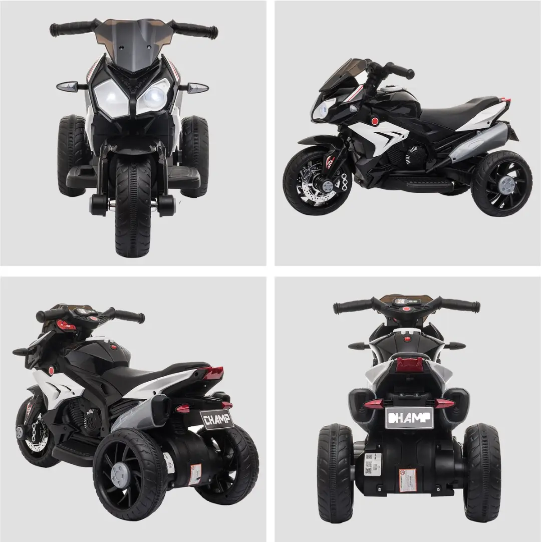 Homcom Elektrische Motorfiets - Zwart