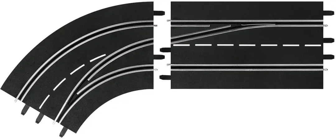 Carrera DIGITAL Linker Rijbaanwisselcurve CAR20030363