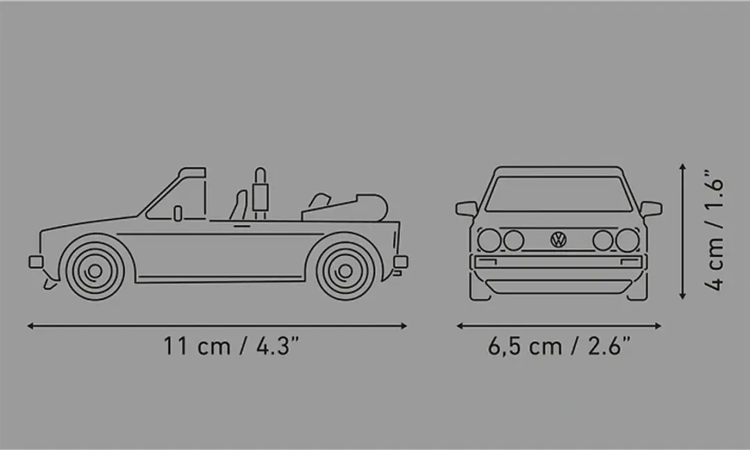 Cobi Volkswagen Golf GTI Brits Cabriolet 65 Onderdelen