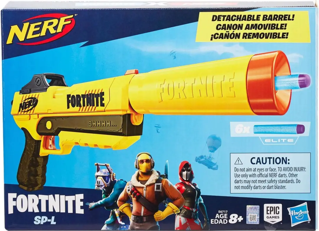 Nerf Fortnite Sp-L Blaster - Geel - 4x C-cellen