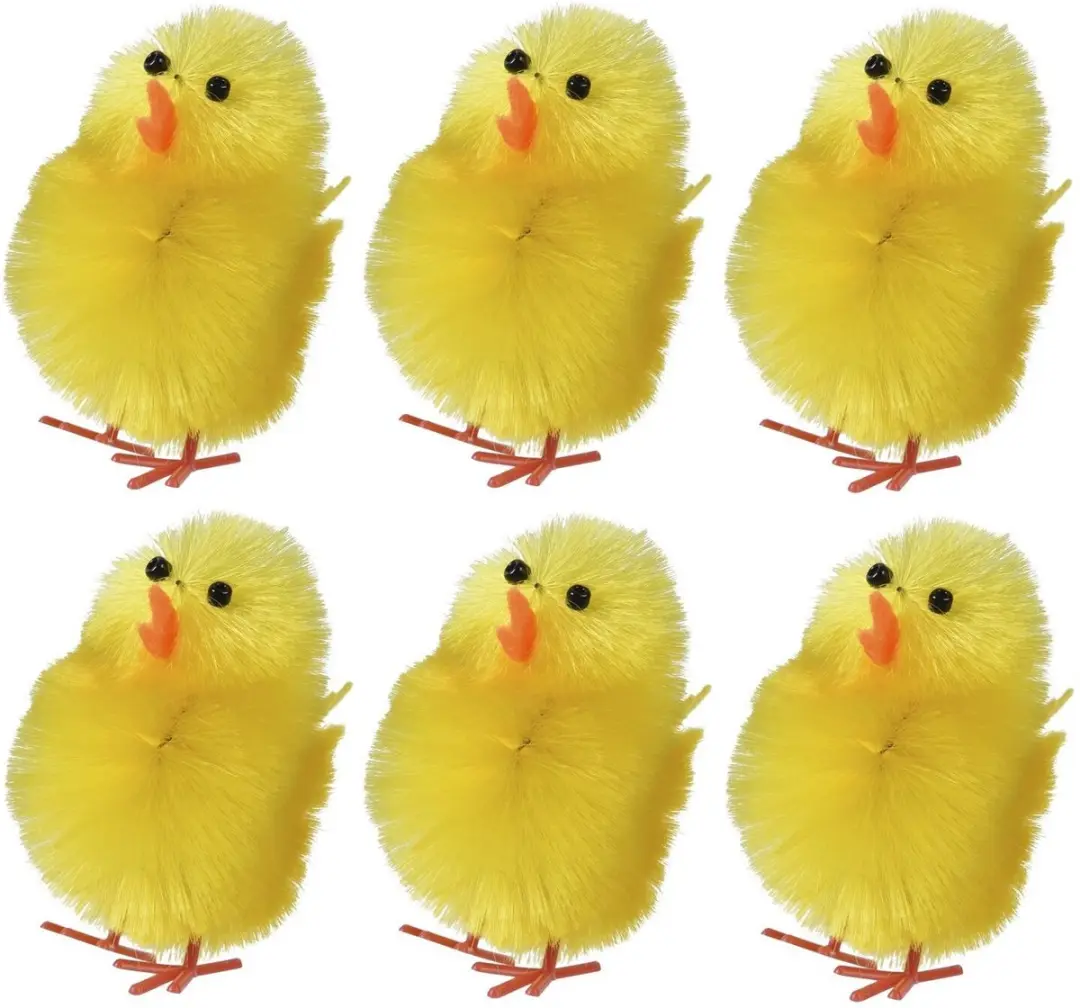 Decoris Mini Kuikentjes 18 Stuks - Geel