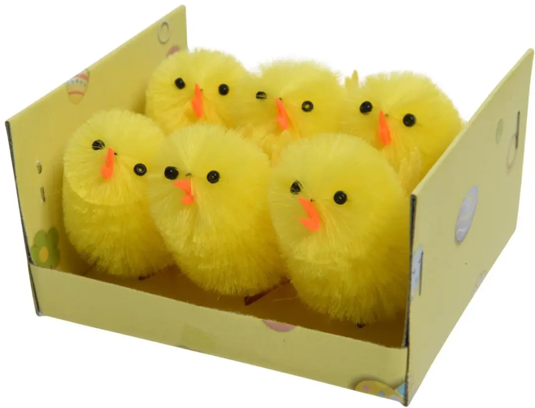Decoris Mini Kuikentjes 18 Stuks - Geel