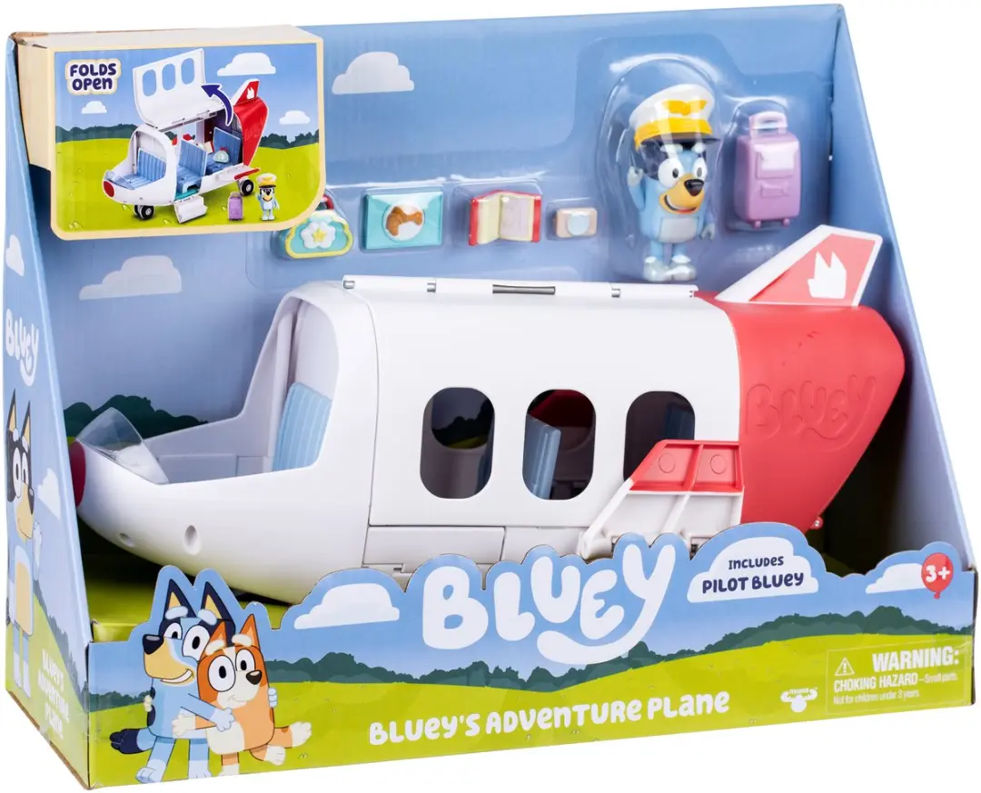 Moose Toys Bluey Avonturenvliegtuig Speelset - Multikleur
