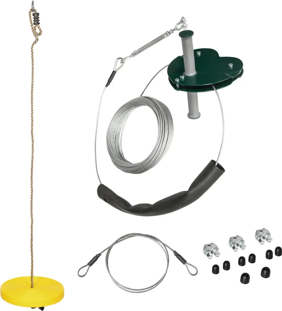 Outsunny Zipline Set 28x28x140cm