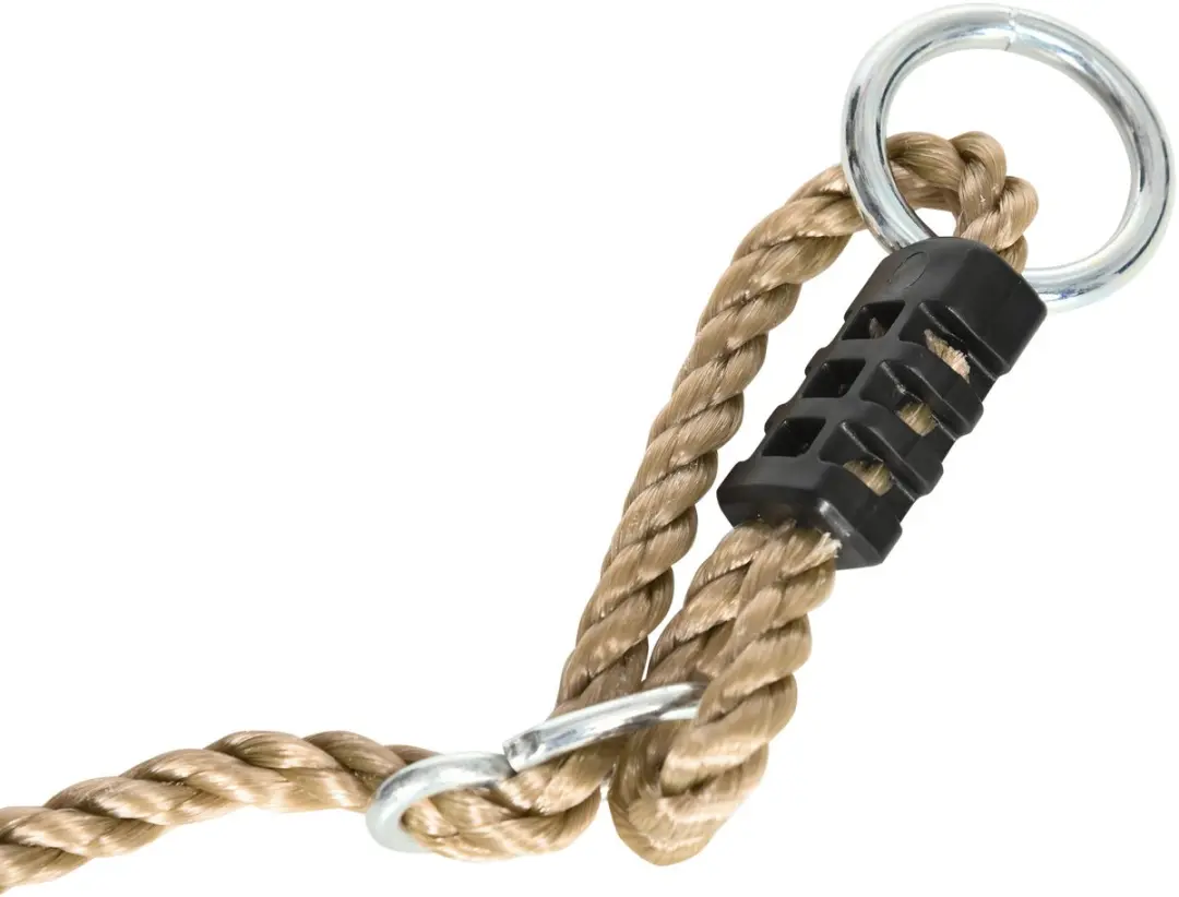 Outsunny Zipline Set 28x28x140cm - Geel