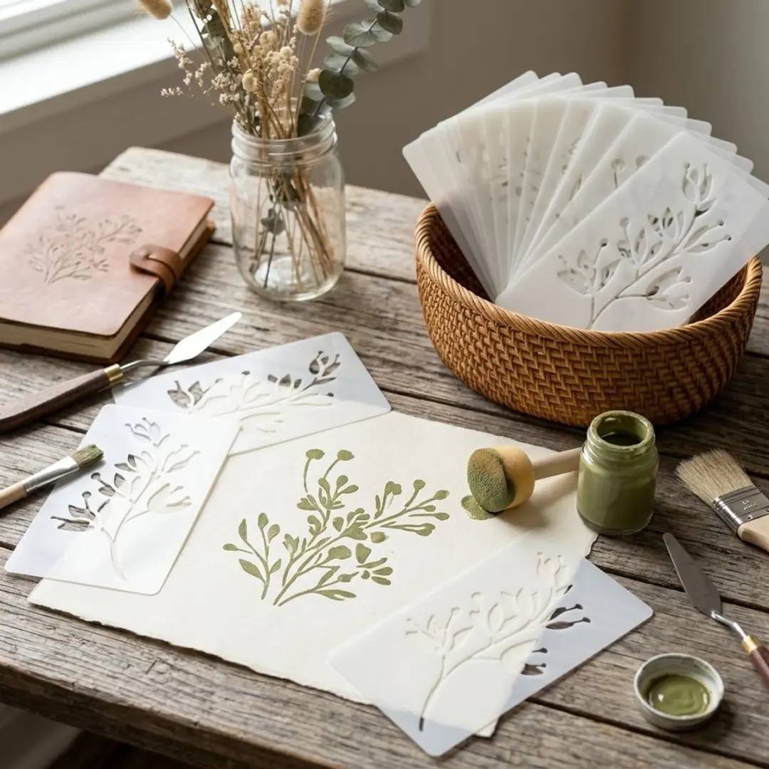 NUVEX Planten & Bloemen Sjablonen Set - 18 Stuks