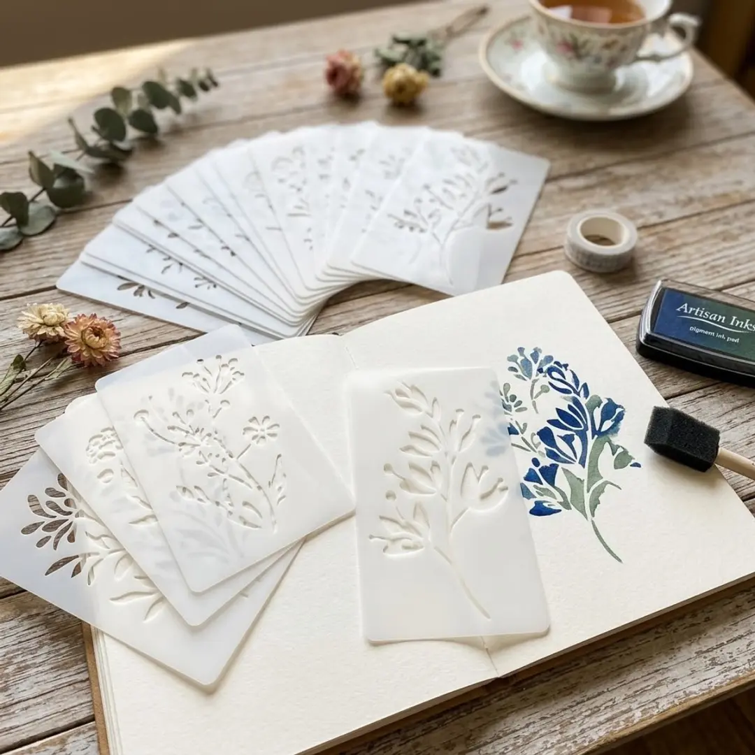 NUVEX Planten & Bloemen Sjablonen Set - 18 Stuks