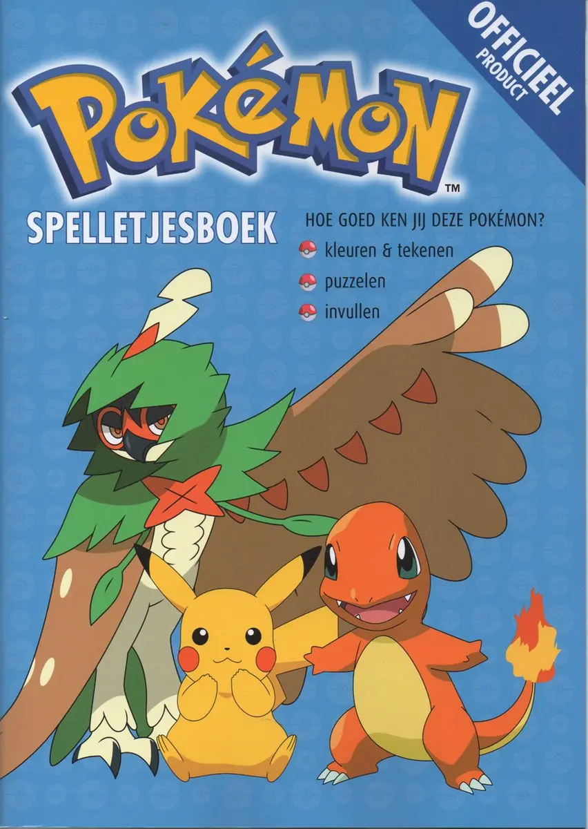Pokémon Doeboeken Bundel - 3 Boeken - Pikachu/Snorlax - Blauw