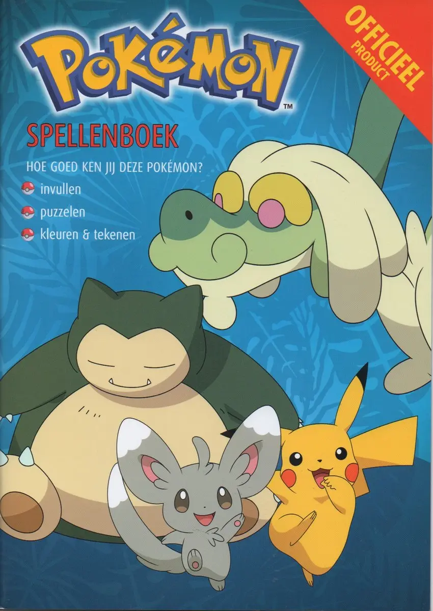 Pokémon Doeboeken Bundel - 3 Boeken - Pikachu/Snorlax - Blauw