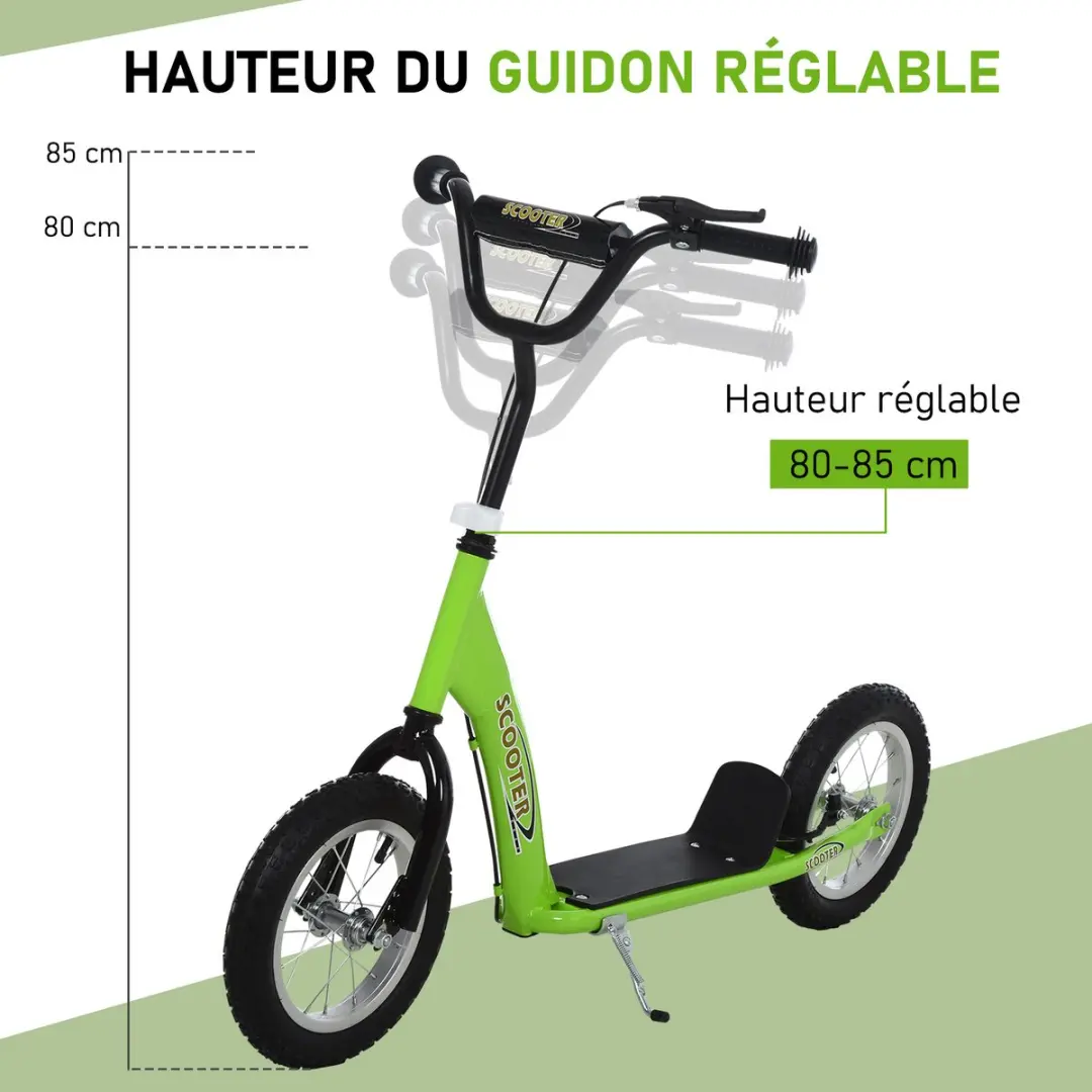 Homcom Kinderstep - Staal 117x52x85cm - Groen