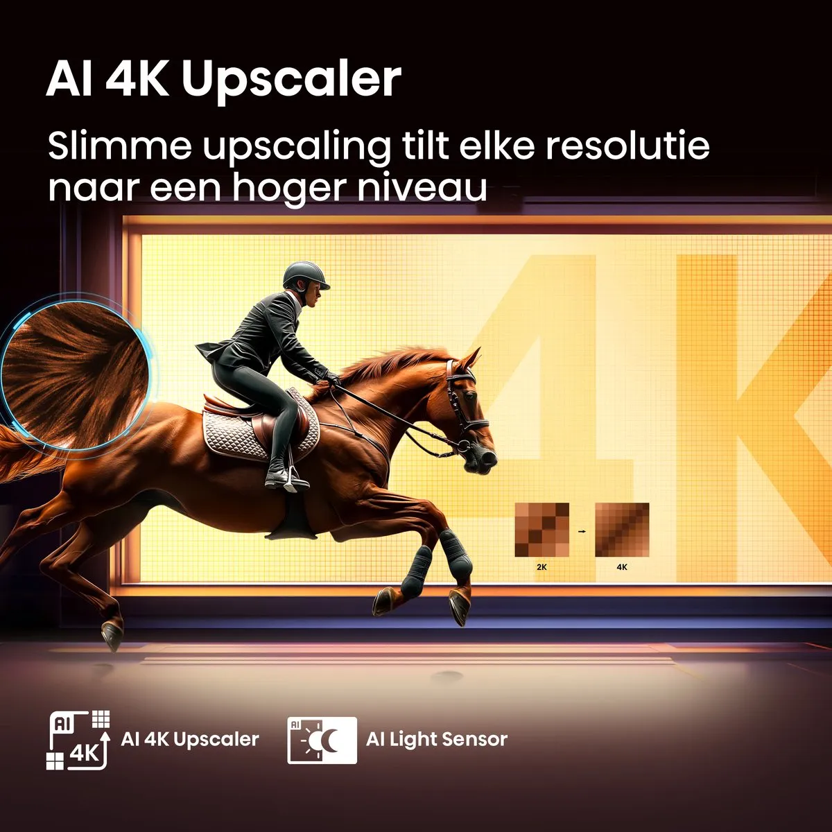 Hisense 55A6Q 55 inch 4K LED TV - Zwart - afbeelding 6 van 6