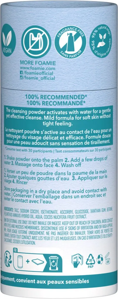 Foamie Powder-to-Milk Face Wash Magic Cleanse 40g