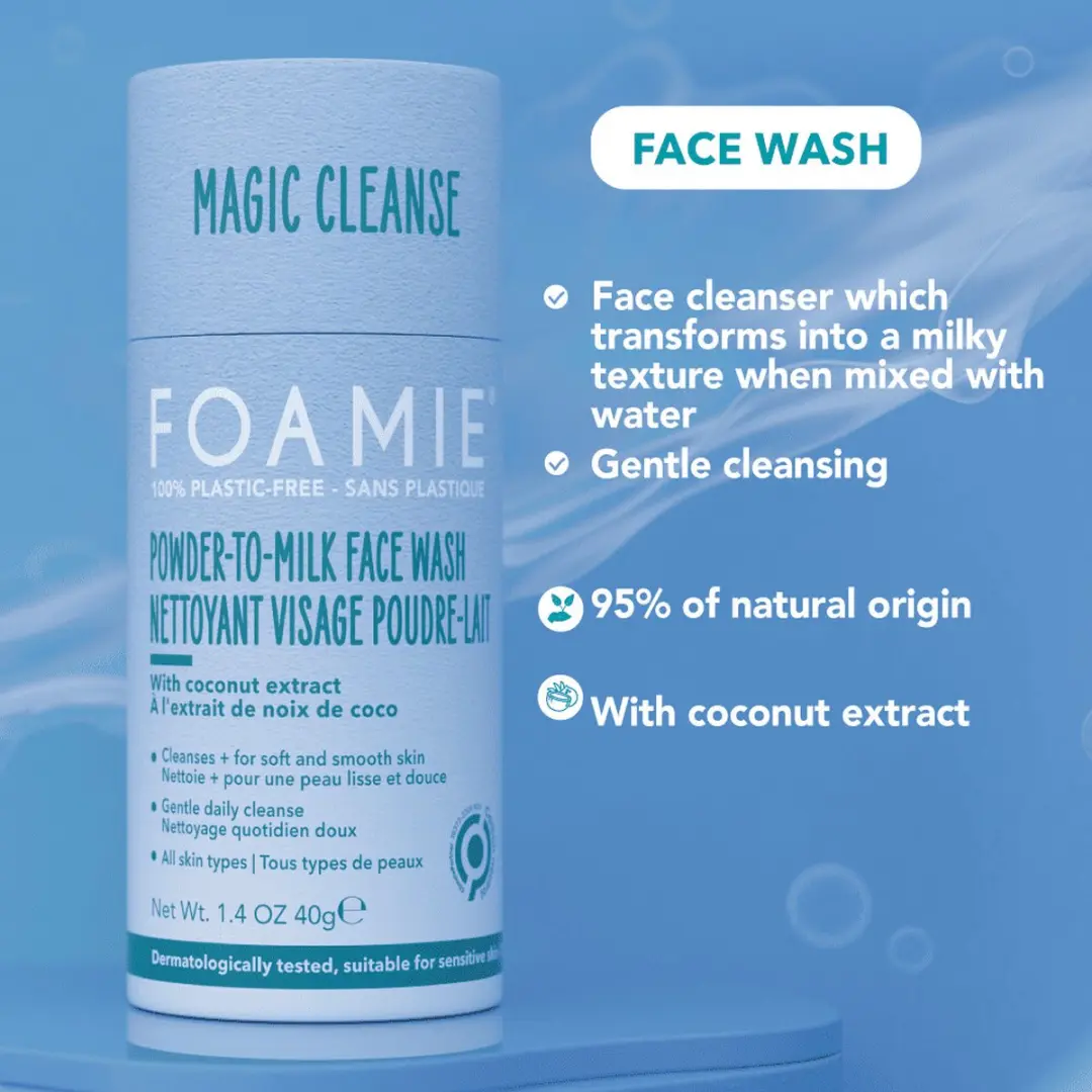Foamie Powder-to-Milk Face Wash Magic Cleanse 40g