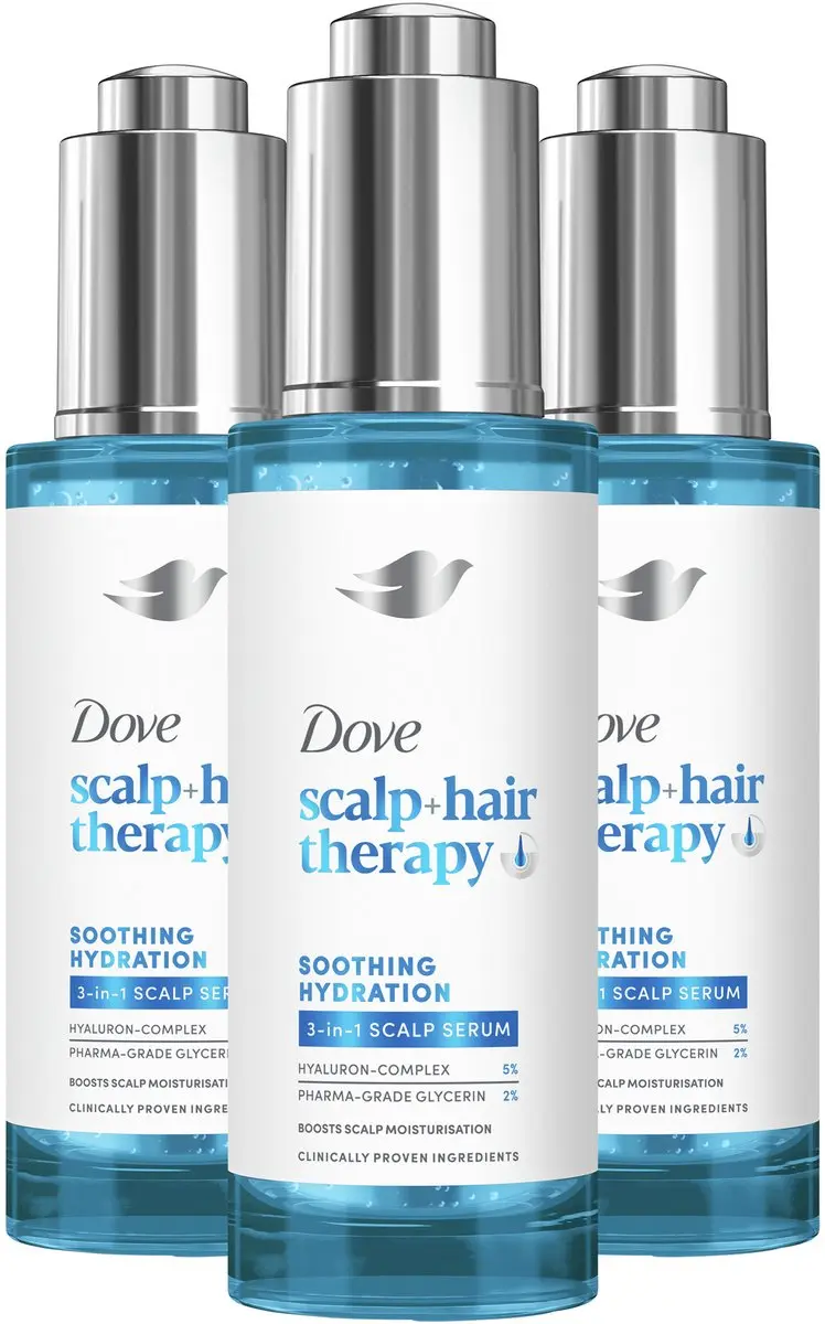Dove Scalp + Hair Therapy Serum 135ml - 3 Stuks - afbeelding 2 van 6