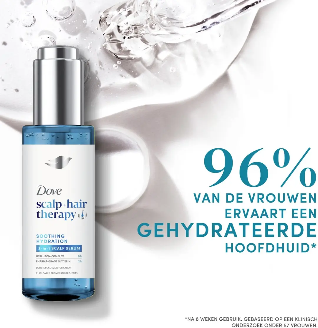 Dove Scalp + Hair Therapy Serum 135ml - 3 Stuks - afbeelding 3 van 6