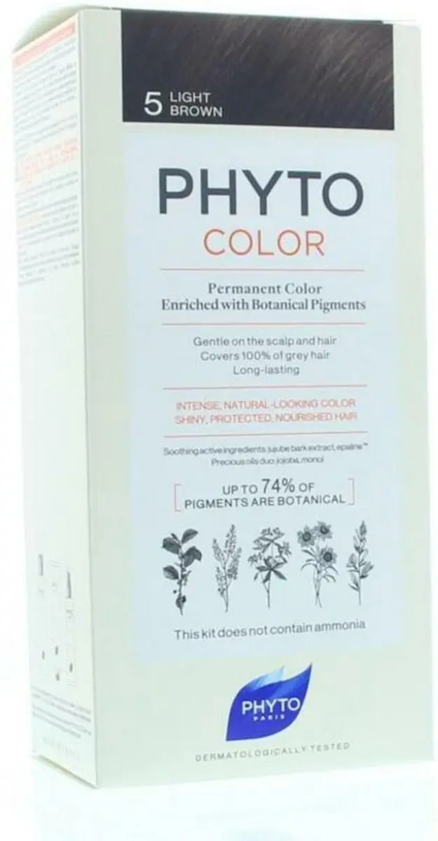Phyto PhytoColor 5-Castaño Claro Permanent Haarkleuring 3ml