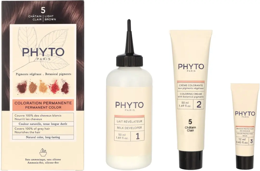 Phyto PhytoColor 5-Castaño Claro Permanent Haarkleuring 3ml