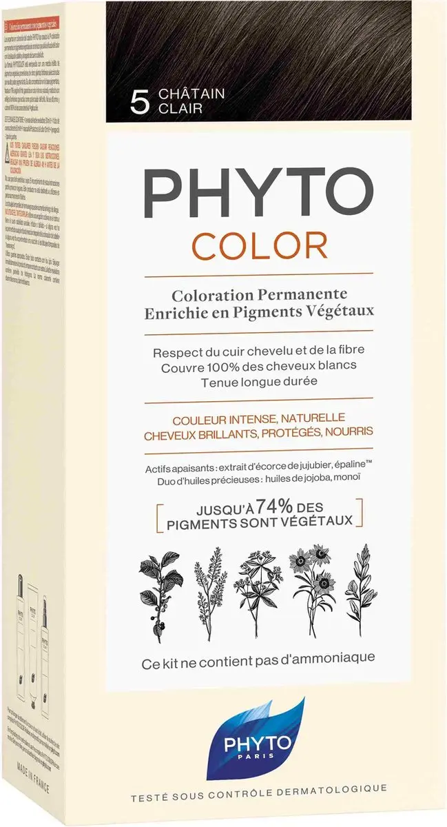 Phyto PhytoColor 5-Castaño Claro Permanent Haarkleuring 3ml