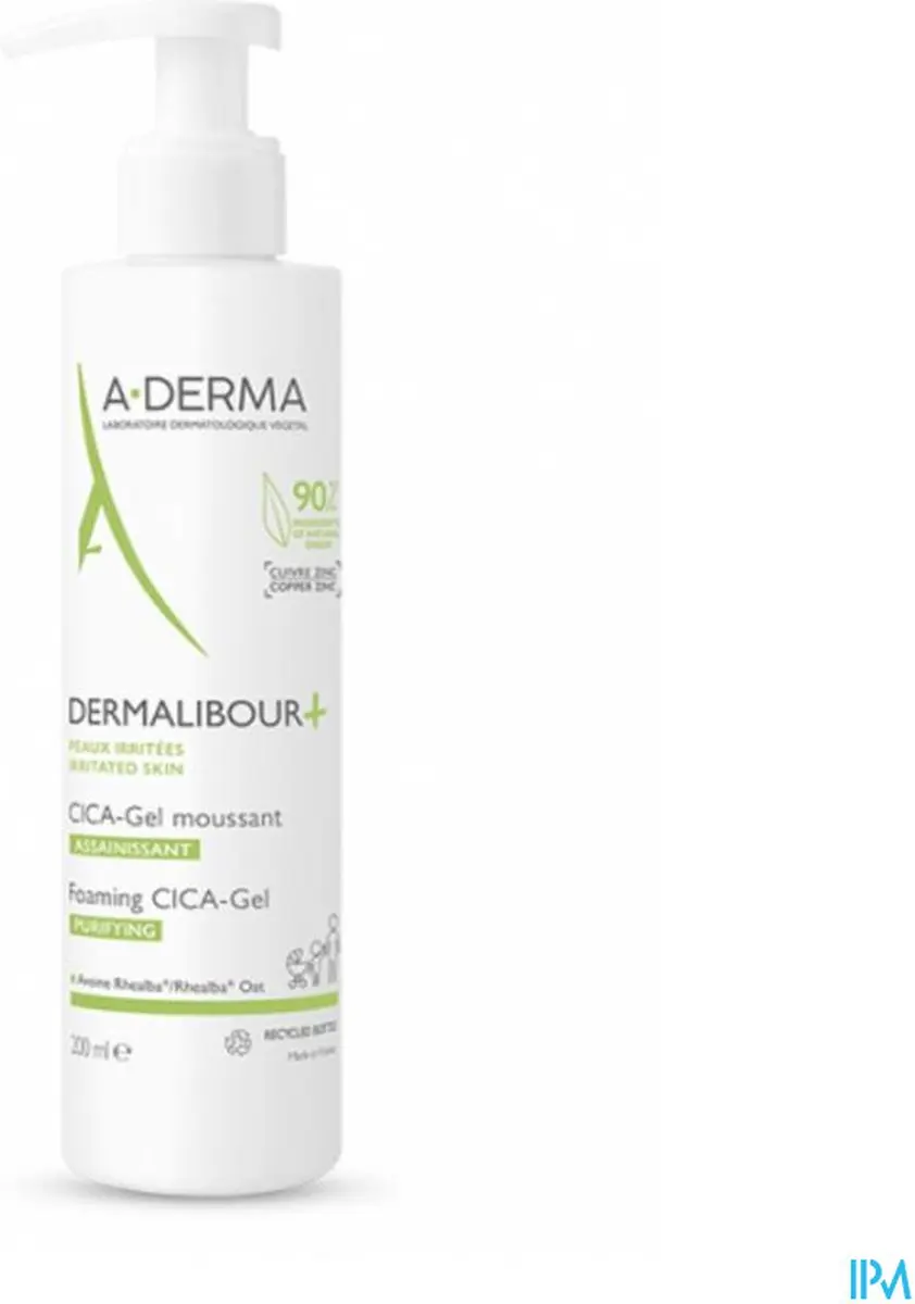 A-Derma Dermalibour+ Cica Zuiverende Schuimende Gel 200ml