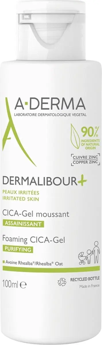 A-Derma Dermalibour+ Cica Zuiverende Schuimende Gel 200ml