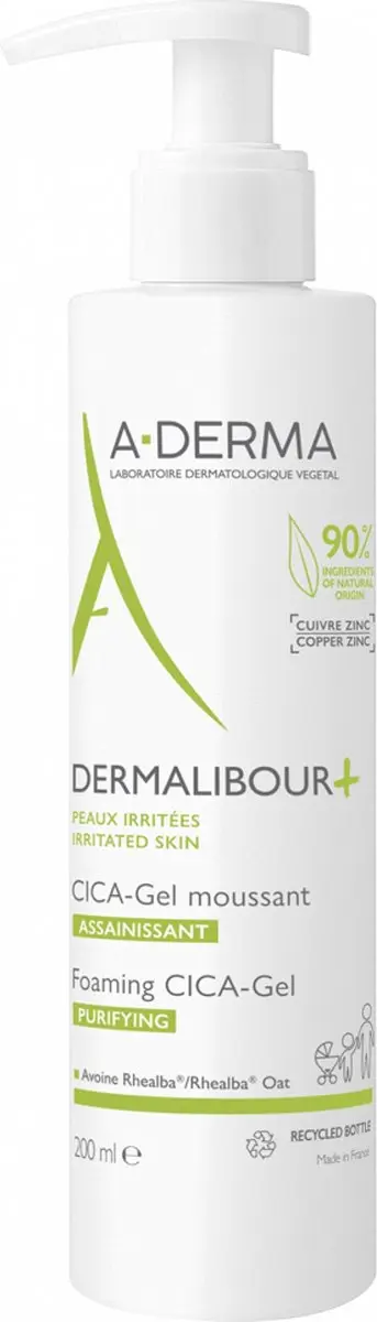 A-Derma Dermalibour+ Cica Zuiverende Schuimende Gel 200ml