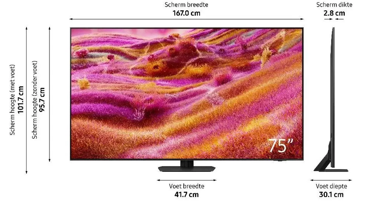Samsung QE75QN92F Neo QLED 75 inch 4K - Zwart