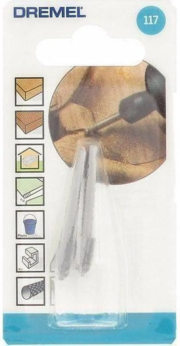 Dremel 117 Hogesnelheidsfrees 6,4mm - 2 Stuks