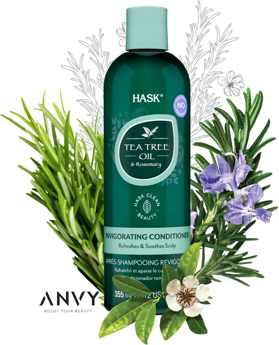 Hask Conditioner Tea Tree & Rosemary 355ml