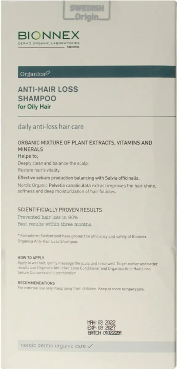 Bionnex Organica Anti-Haaruitval Shampoo 300ml