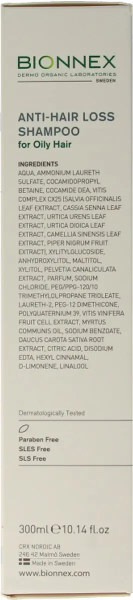 Bionnex Organica Anti-Haaruitval Shampoo 300ml