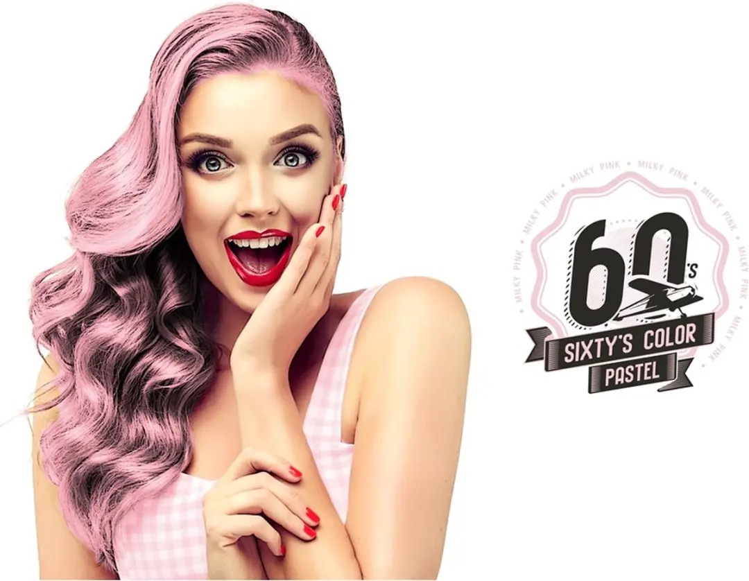 Hairgum Sixty's Color Milky Pink Semi-permanente Kleurstof 60ml