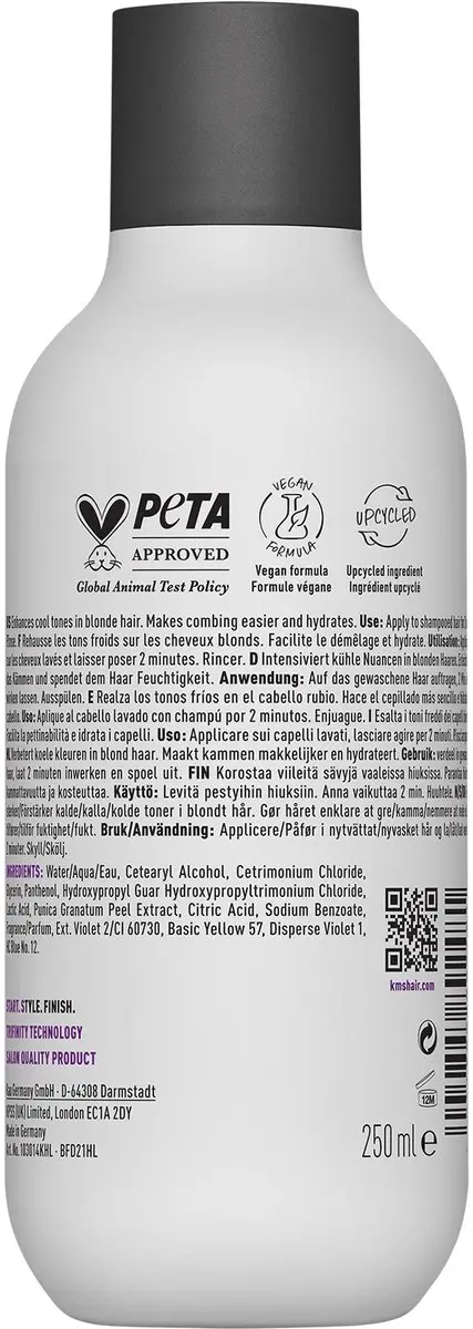 KMS Hair Color Vitality Blonde Conditioner 250ml
