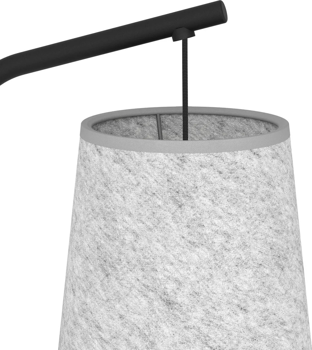 Eglo Alsager Vloerlamp E27 170cm - Zwart/Grijs