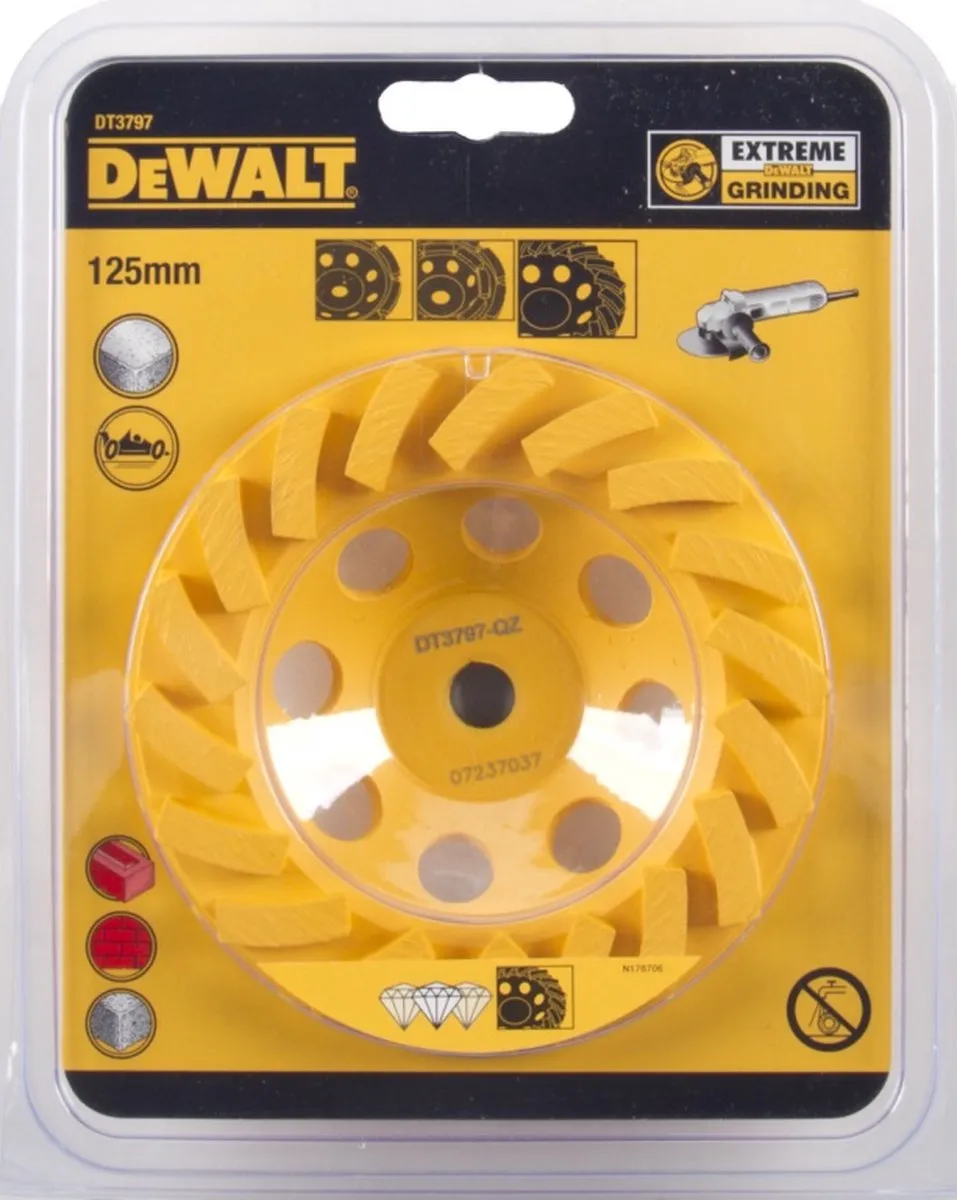 DeWalt DT3797 Turbo Diamantkomschijf 125mm - Beton & Steen