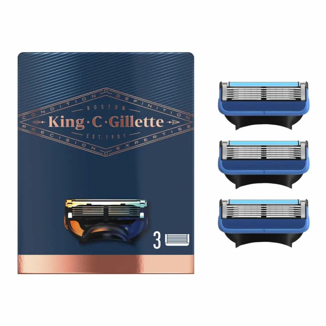 King C. Gillette Gezicht & Contouren Scheermesjes 5-Blad