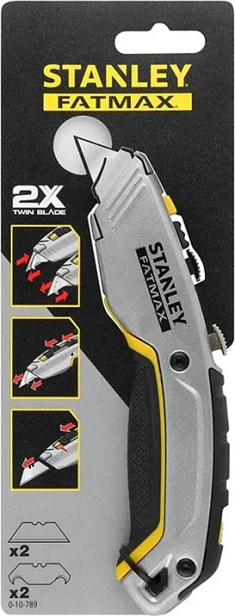 Stanley FatMax Pro Duo Uitschuifmes - 5 Reservemesjes - afbeelding 6 van 6