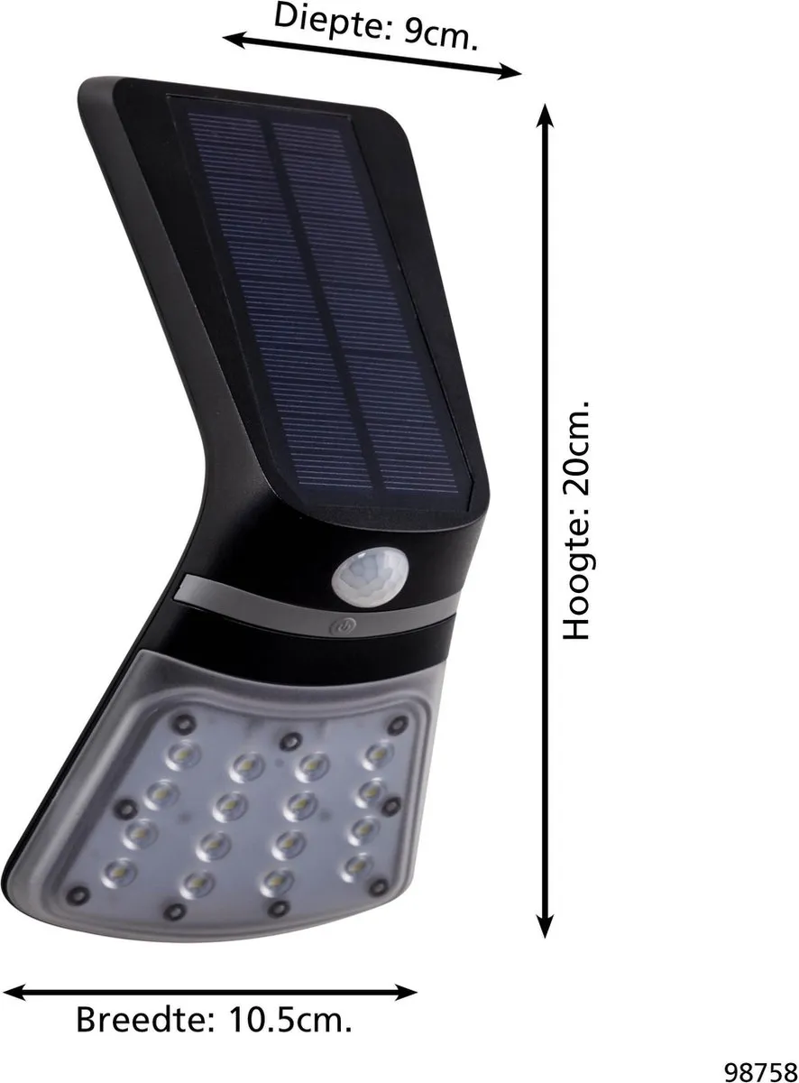 Eglo Lamozzo 1 Wandlamp Buiten - Bewegingssensor IP44 - Zwart - afbeelding 6 van 6