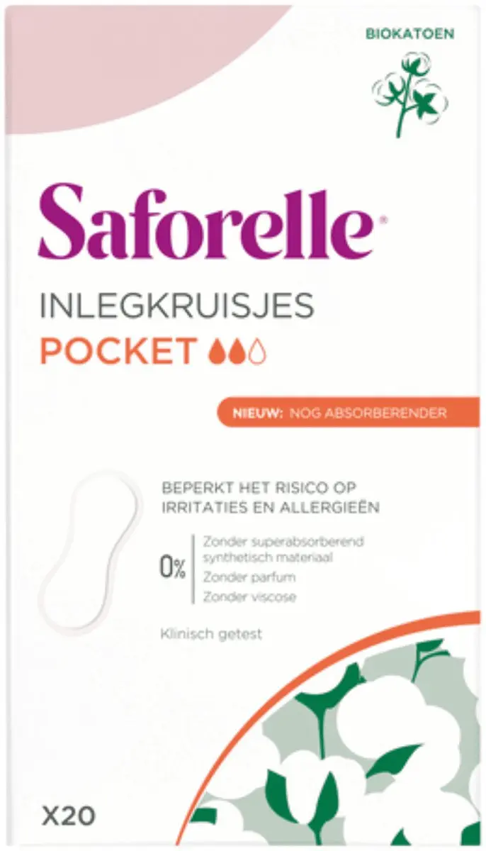 Saforelle 20 Stuks Inlegkruisjes Wit