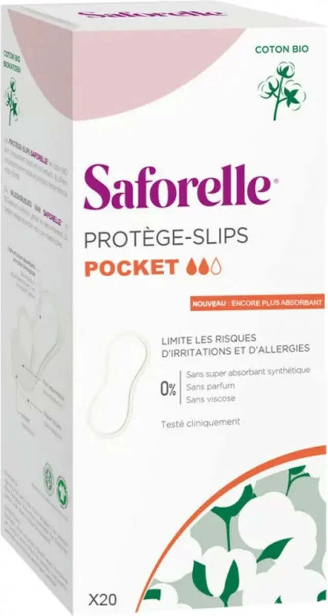 Saforelle 20 Stuks Inlegkruisjes Wit