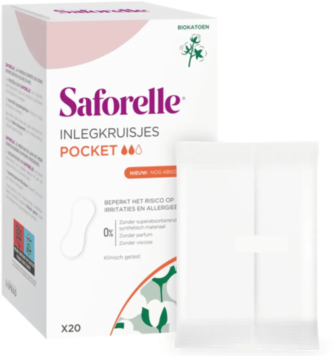 Saforelle 20 Stuks Inlegkruisjes Wit
