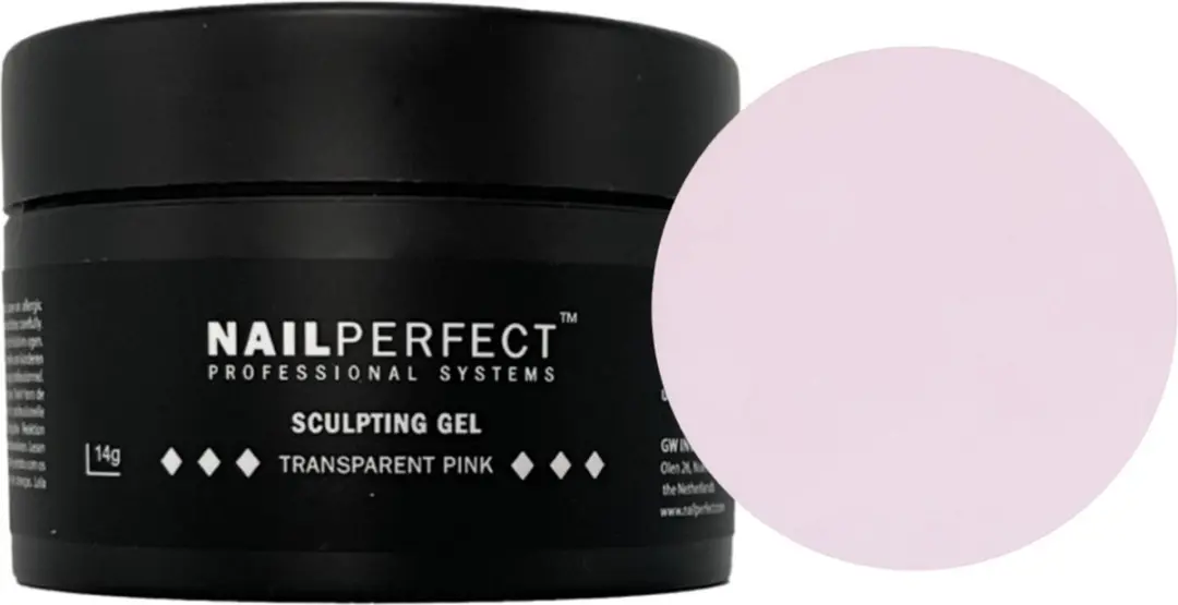 NailPerfect LED/UV Sculpting Gel Transparent Pink 14g